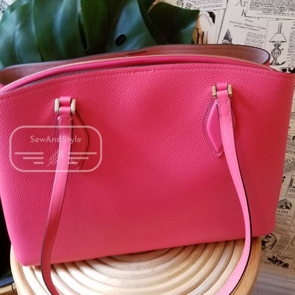 PEACH MELBA ZEE ZEE LARGE WORK TOTE PERFECT FOR A LAPTOP KATE SPADE BRAND NEW - Picture 7 of 10